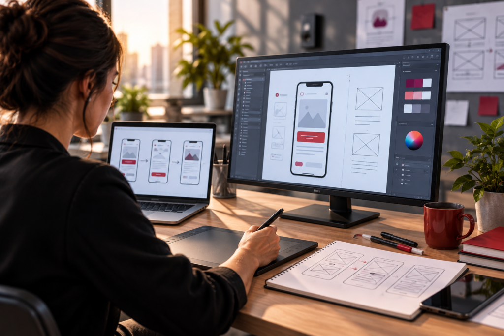 UX/UI Design: Criando interfaces que convertem e encantam